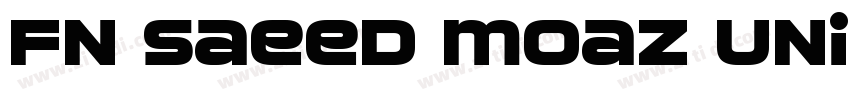 FN Saeed Moaz Uni BE字体转换